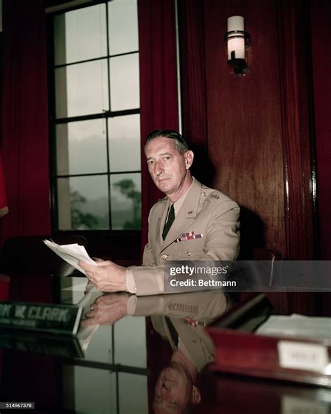 General Mark W Clark Unc And Fec Commander In His New Office News