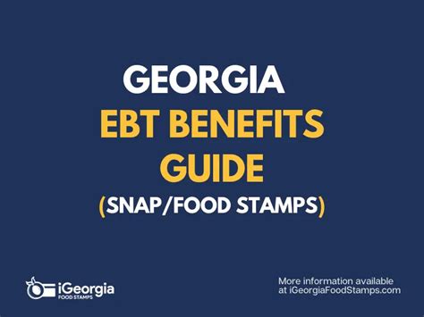 Guide To Ebt In Georgia Georgia Food Stamps Help