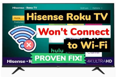 Hisense Roku Tv Not Connecting To Wifi Fixed 2023 Techprofet