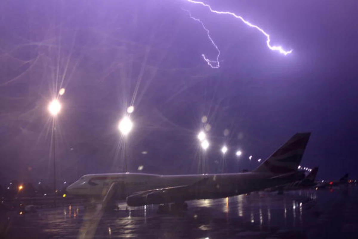 Lightning Strikes An Airplane And Airports Worldwide Airplane Struck By