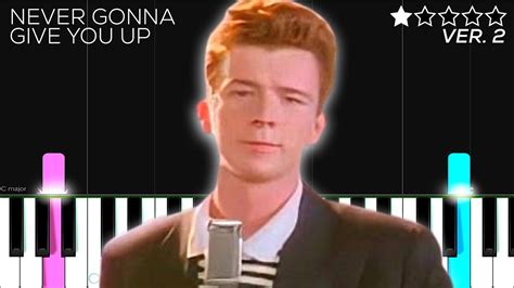 Never Gonna Give You Up Rick Astley Piano Cover Youtube