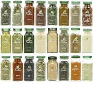 Simply Organic Gourmet Top 24 Spices Set Simply Organic Spices Spice