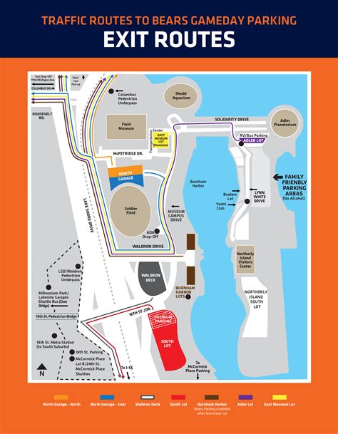 Soldier Field Parking Map Kevinjoblog