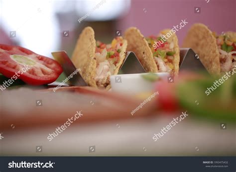 Tacos Mexican Fusion Food Three Soft Stock Photo 1993475432 Shutterstock