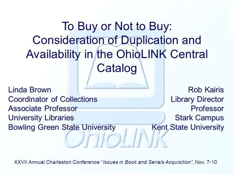 To Buy Or Not To Buy Consideration Of Duplication And Availability In