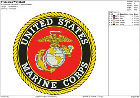 Us Marines Logo Machine Embroidery Designs And Svg Files