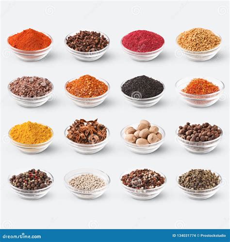 Various Spices On White Background Stock Photo Download Image Now