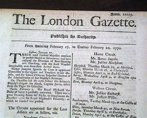 World Amp 39 S Oldest Newspaper 1770 Gazette 235 Years Old Rarenewspapers Com